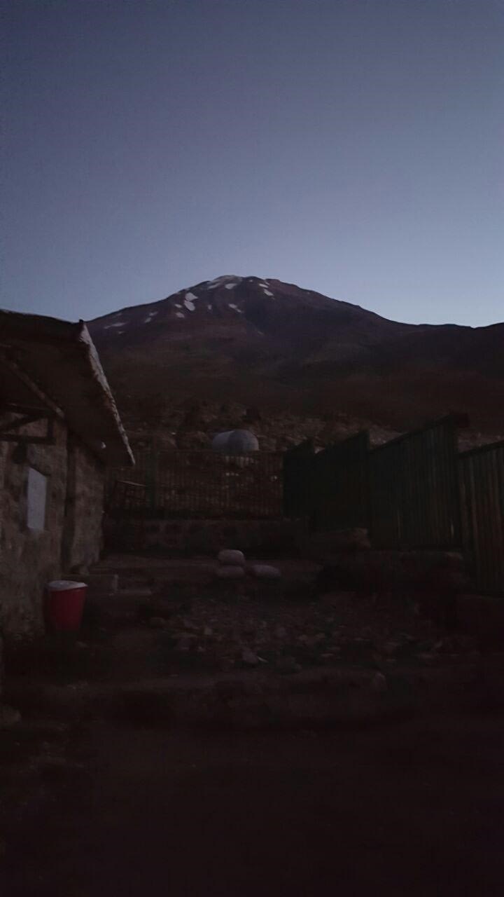 نمای دماوند از محل شبمانی سه شنبه
